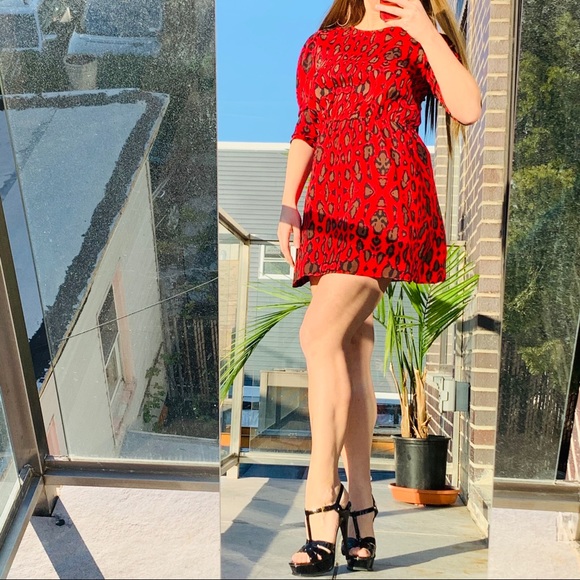 Dolce Vita Air Light Leopard Print Hi-Lo Open Back - Picture 6 of 11